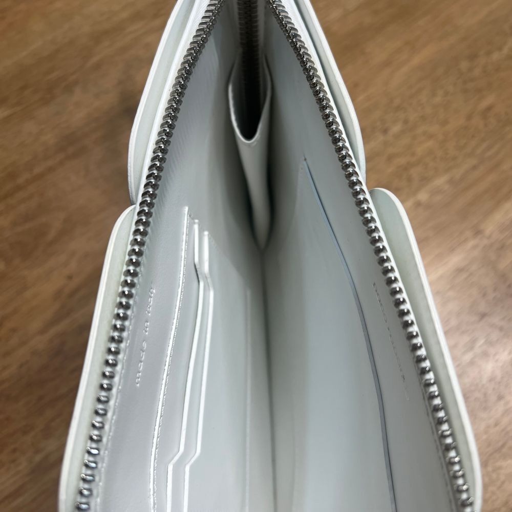 Paco Rabanne Mirrored Silver element Dragonne Wristlet bag pouch clutch - Picture 13 of 15